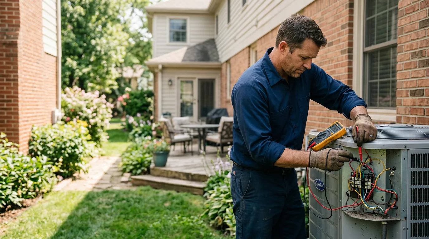 HVAC technician working near Danbury, NH
